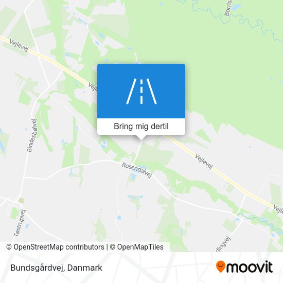Bundsgårdvej kort
