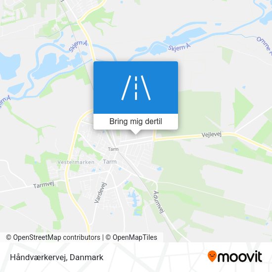 Håndværkervej kort
