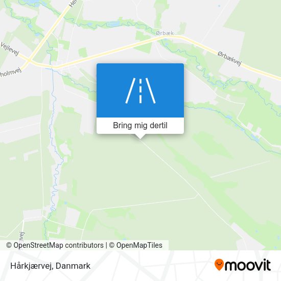 Hårkjærvej kort