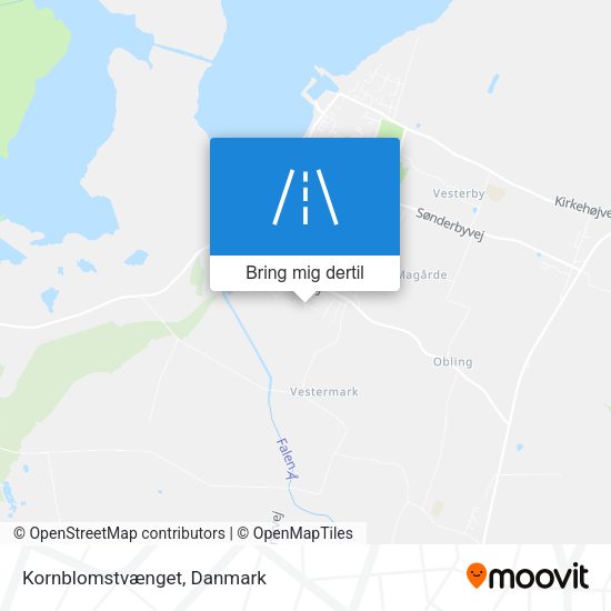 Kornblomstvænget kort