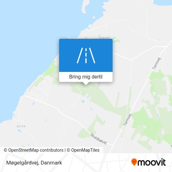 Møgelgårdvej kort