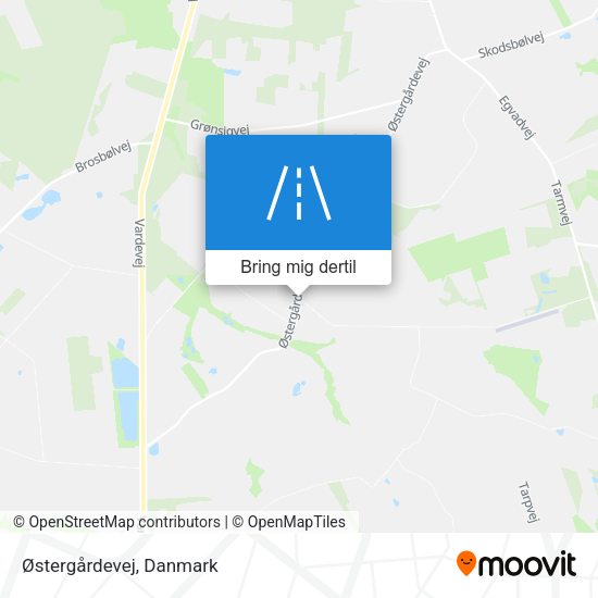 Østergårdevej kort