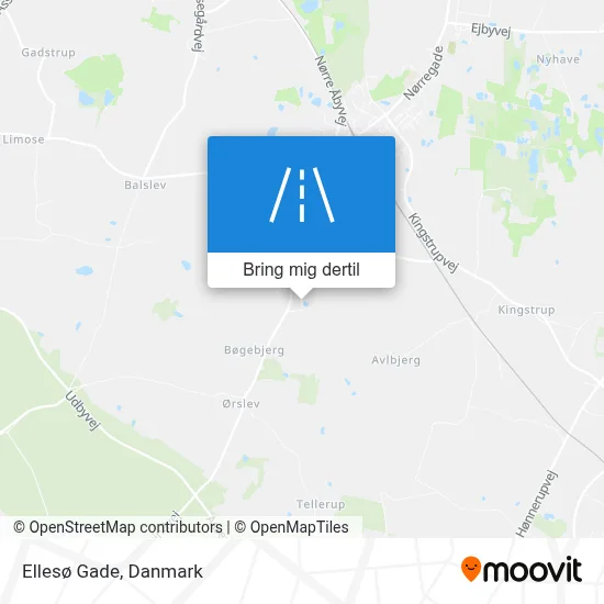 Ellesø Gade kort