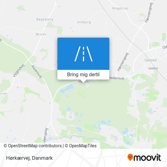 Hørkærvej kort