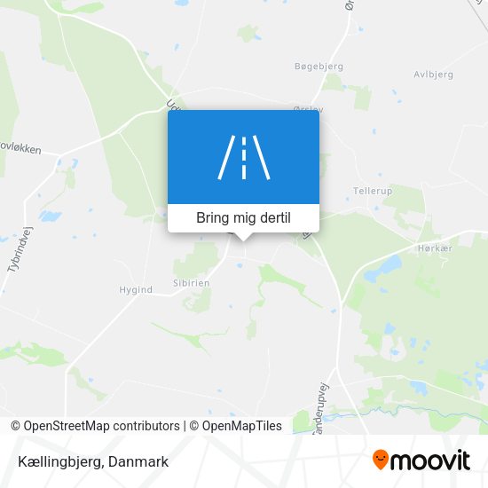 Kællingbjerg kort