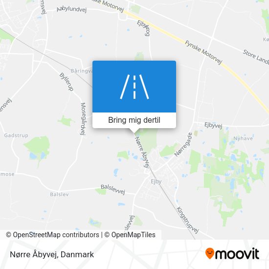 Nørre Åbyvej kort