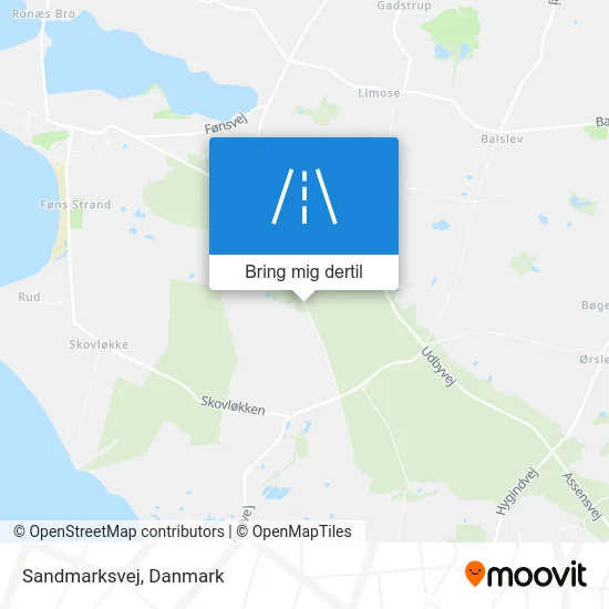 Sandmarksvej kort