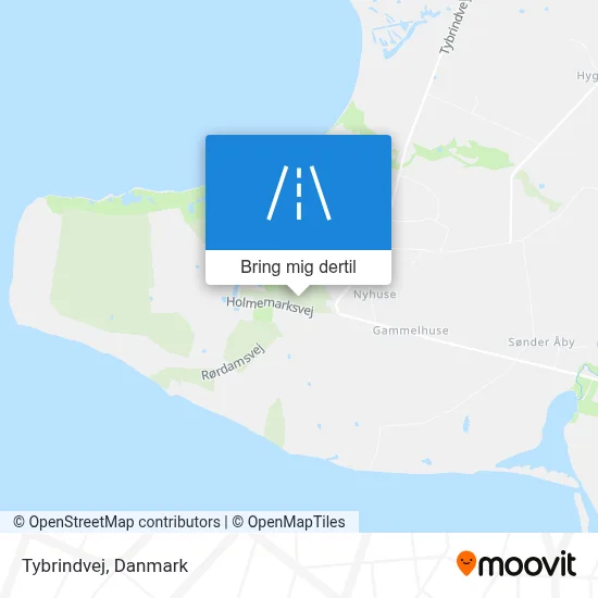 Tybrindvej kort