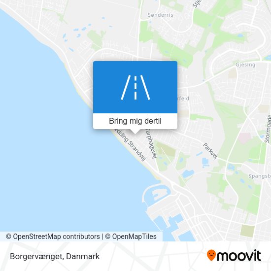 Borgervænget kort