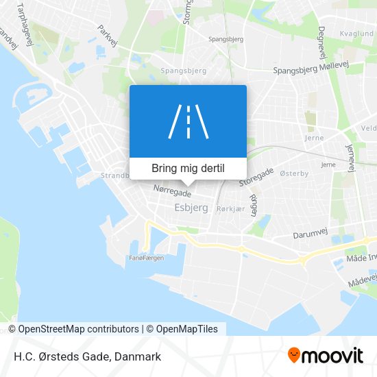 H.C. Ørsteds Gade kort