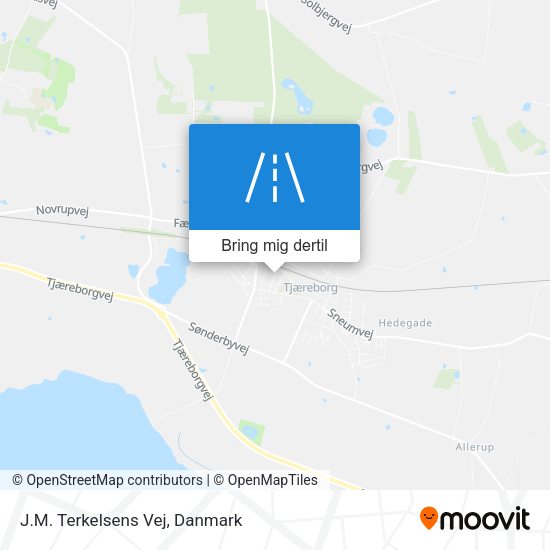 J.M. Terkelsens Vej kort