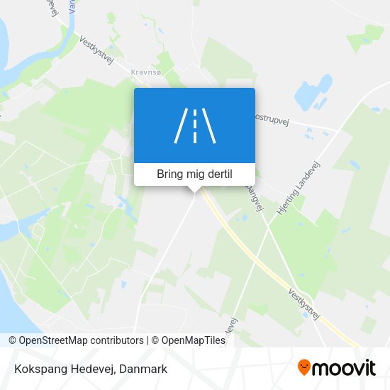 Kokspang Hedevej kort