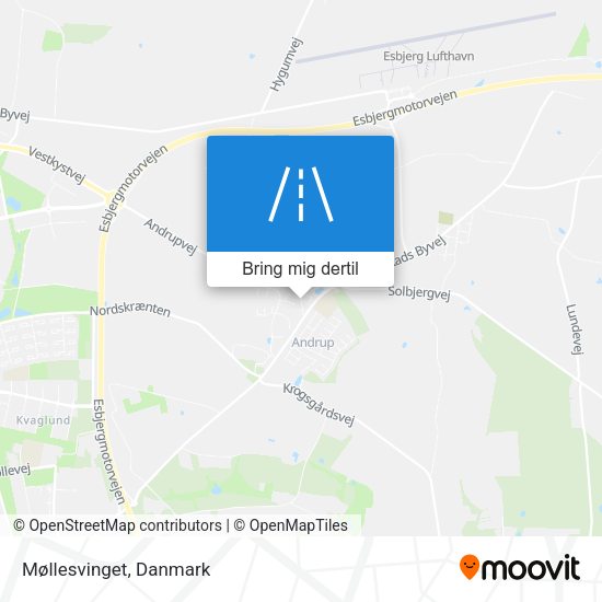 Møllesvinget kort