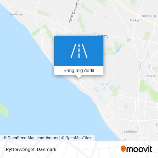 Ryttervænget kort