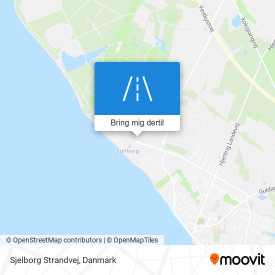 Sjelborg Strandvej kort