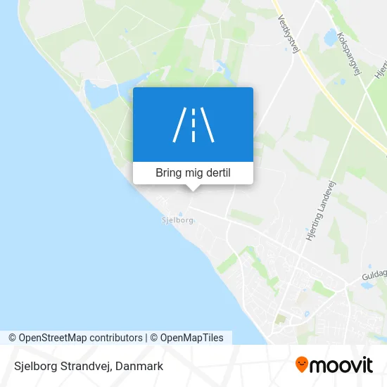 Sjelborg Strandvej kort