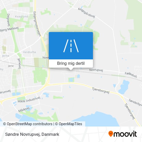 Søndre Novrupvej kort