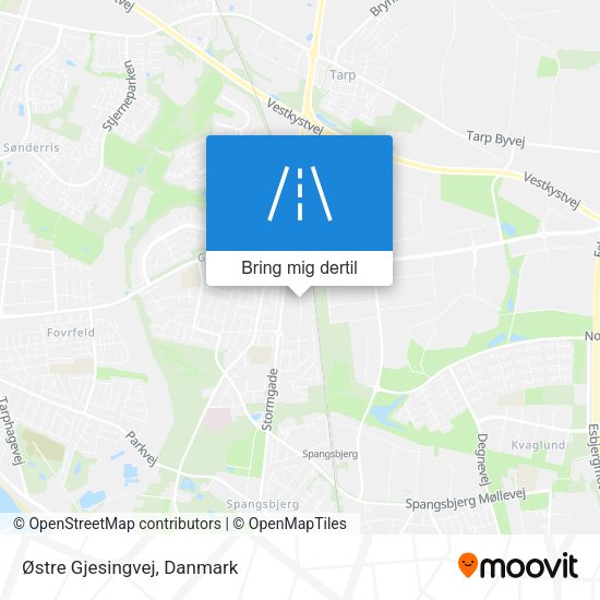 Østre Gjesingvej kort