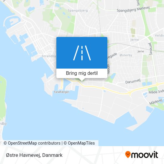 Østre Havnevej kort