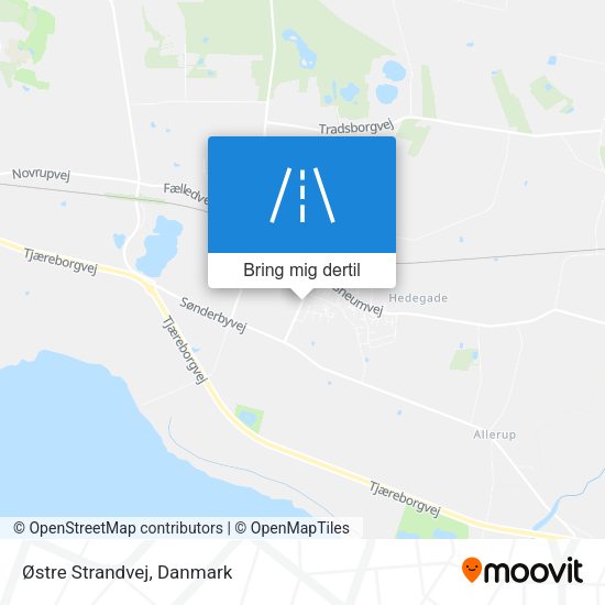 Østre Strandvej kort