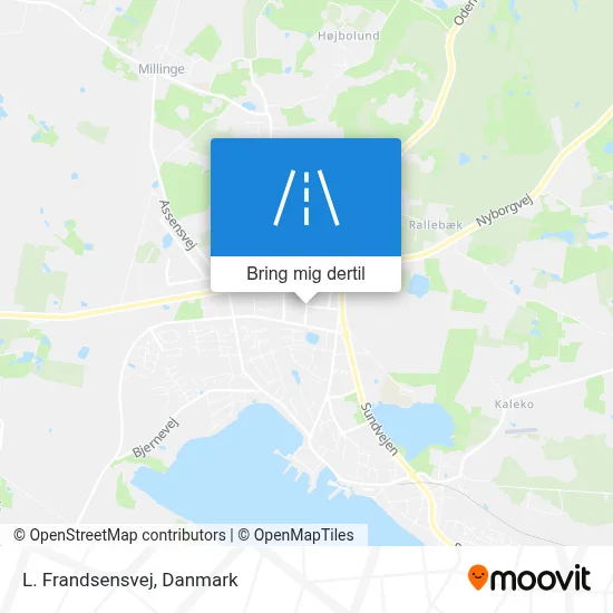 L. Frandsensvej kort