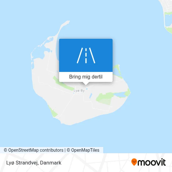 Lyø Strandvej kort