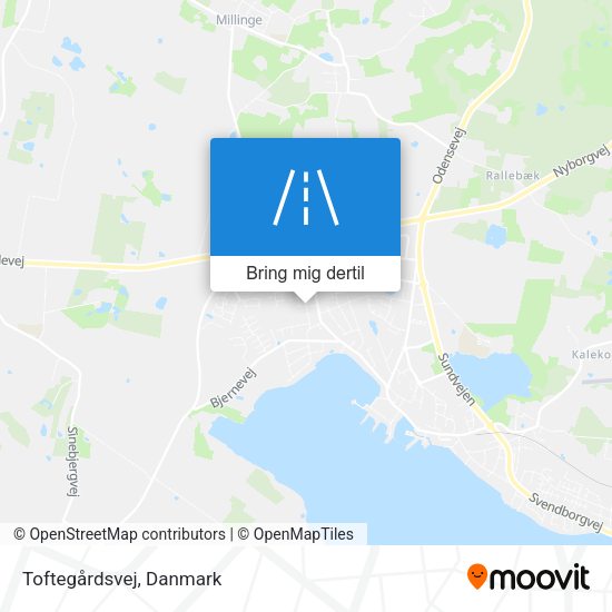 Toftegårdsvej kort