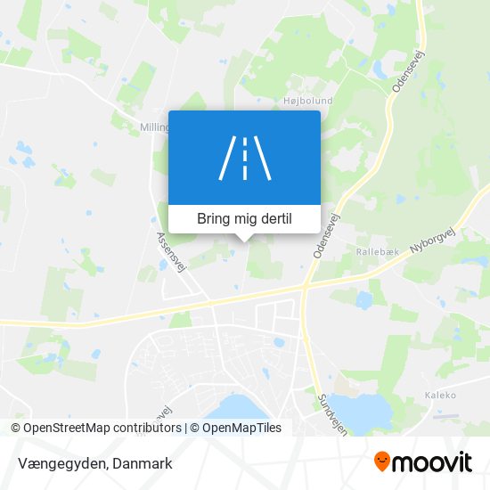 Vængegyden kort