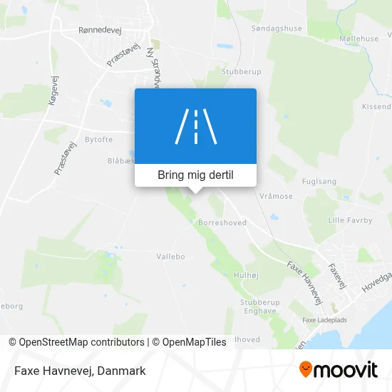 Faxe Havnevej kort