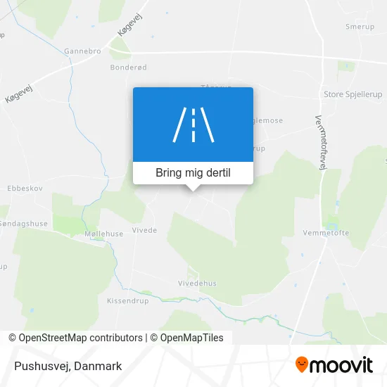 Pushusvej kort