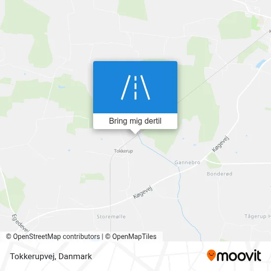 Tokkerupvej kort
