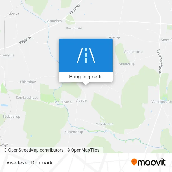 Vivedevej kort