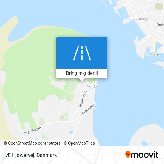 Æ Hjøwervej kort