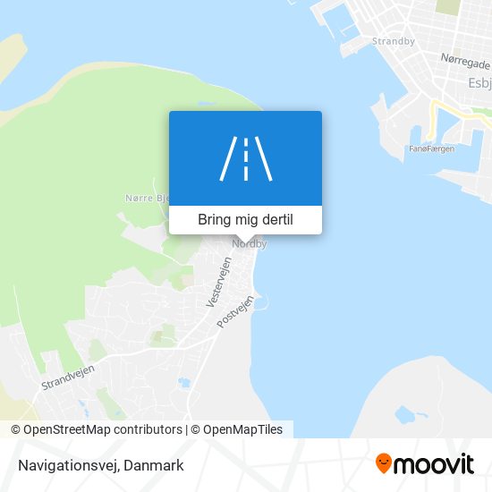 Navigationsvej kort