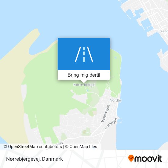 Nørrebjergevej kort