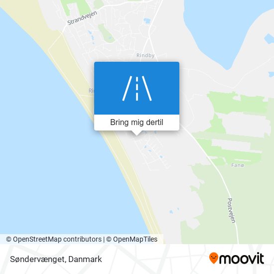 Søndervænget kort