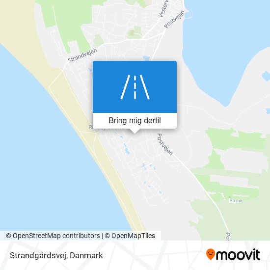 Strandgårdsvej kort