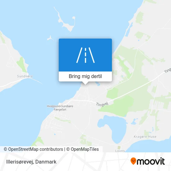 Illerisørevej kort