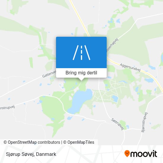 Sjørup Søvej kort