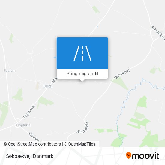 Søkbækvej kort
