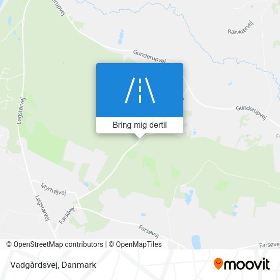 Vadgårdsvej kort
