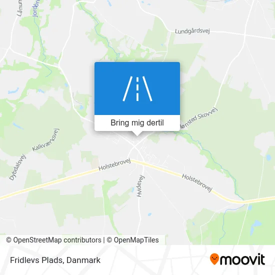 Fridlevs Plads kort