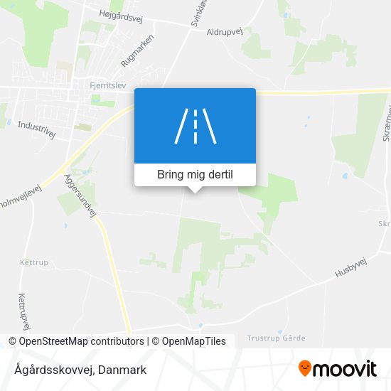 Ågårdsskovvej kort