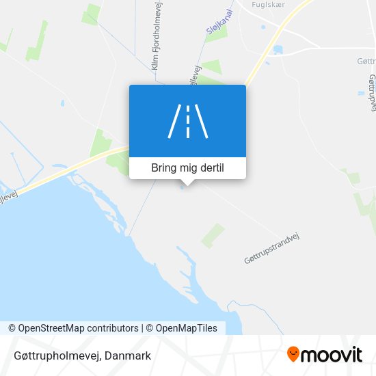 Gøttrupholmevej kort