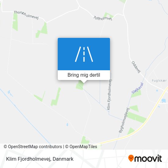 Klim Fjordholmevej kort