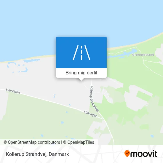 Kollerup Strandvej kort