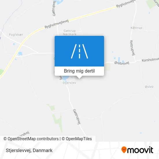 Stjerslevvej kort