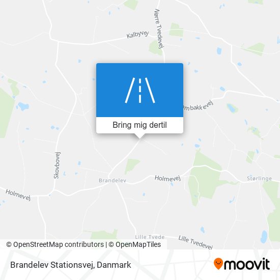 Brandelev Stationsvej kort