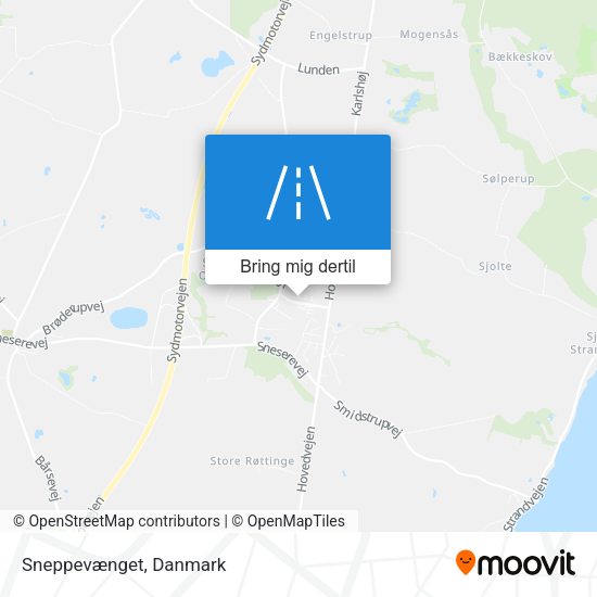 Sneppevænget kort