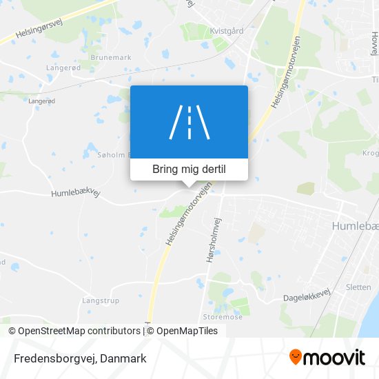 Fredensborgvej kort